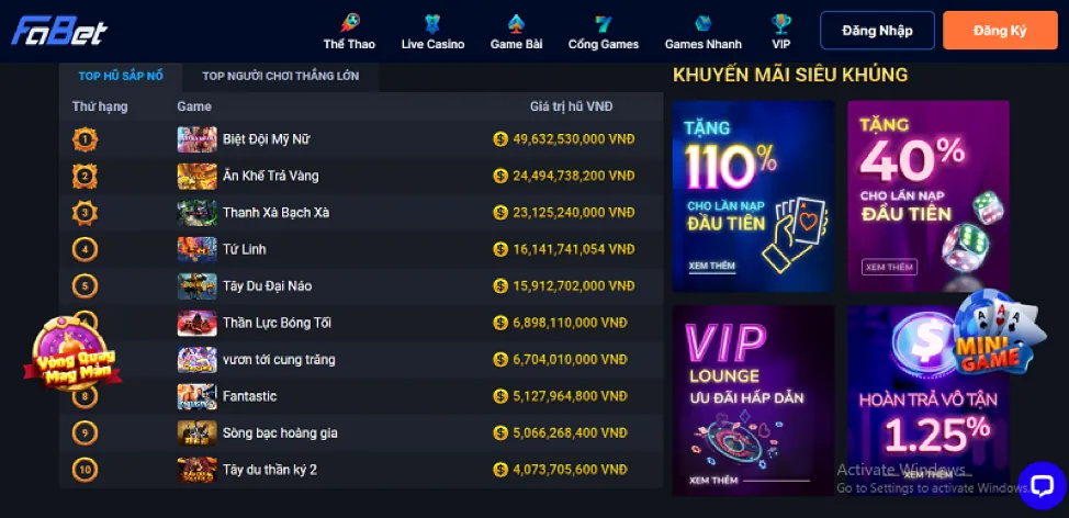 Trò chơi Nổ Hũ 789club